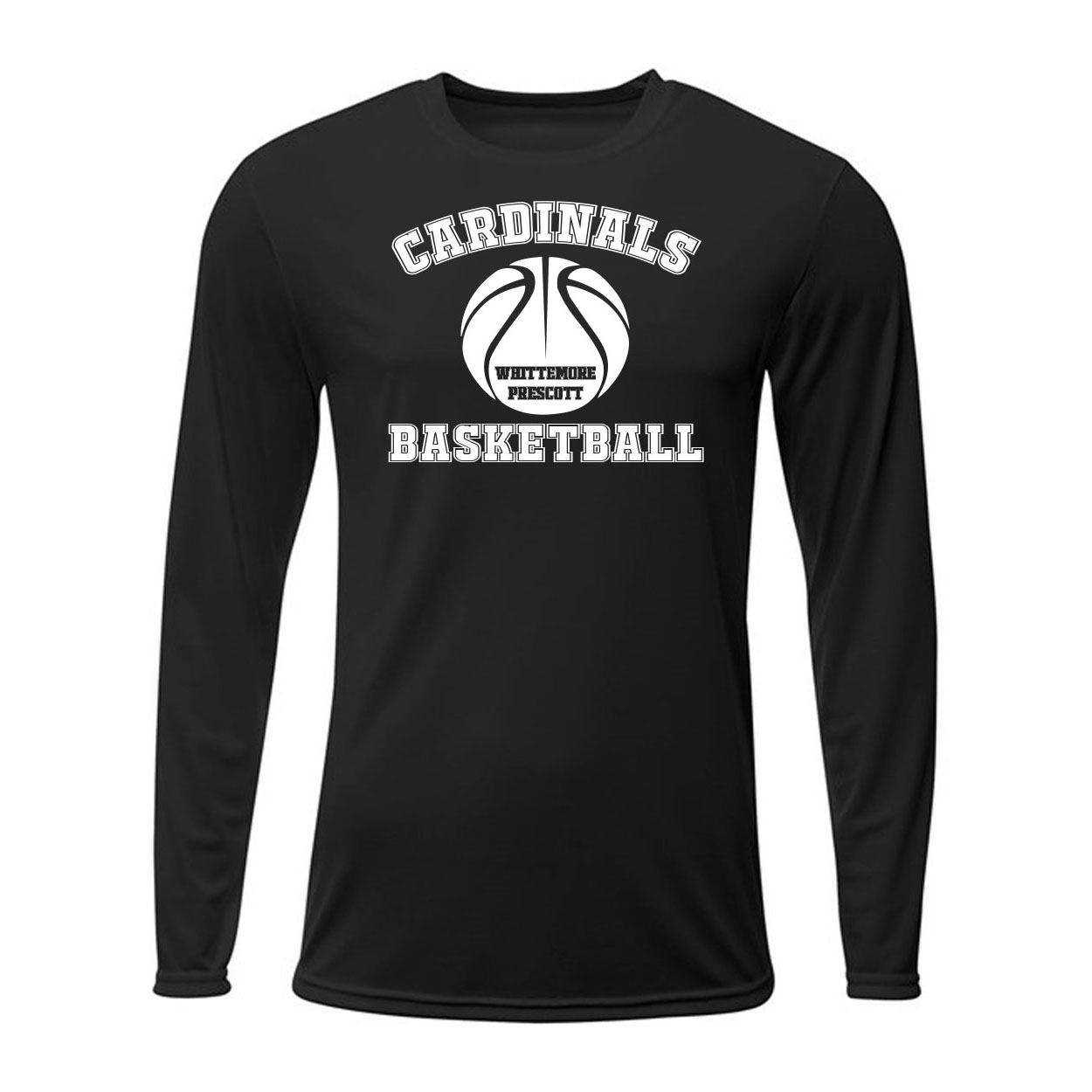 Cardinals Basketball Long Sleeve Athletic Tee - Image 2