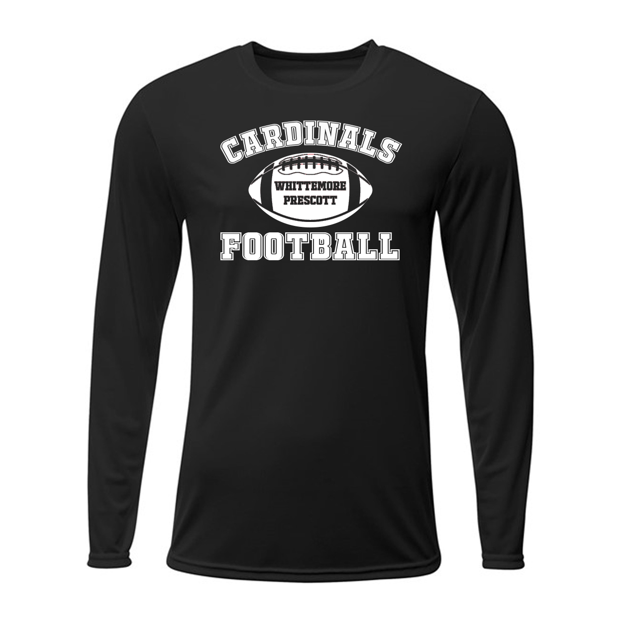 Cardinals Football Long Sleeve Athletic Tee - Image 2