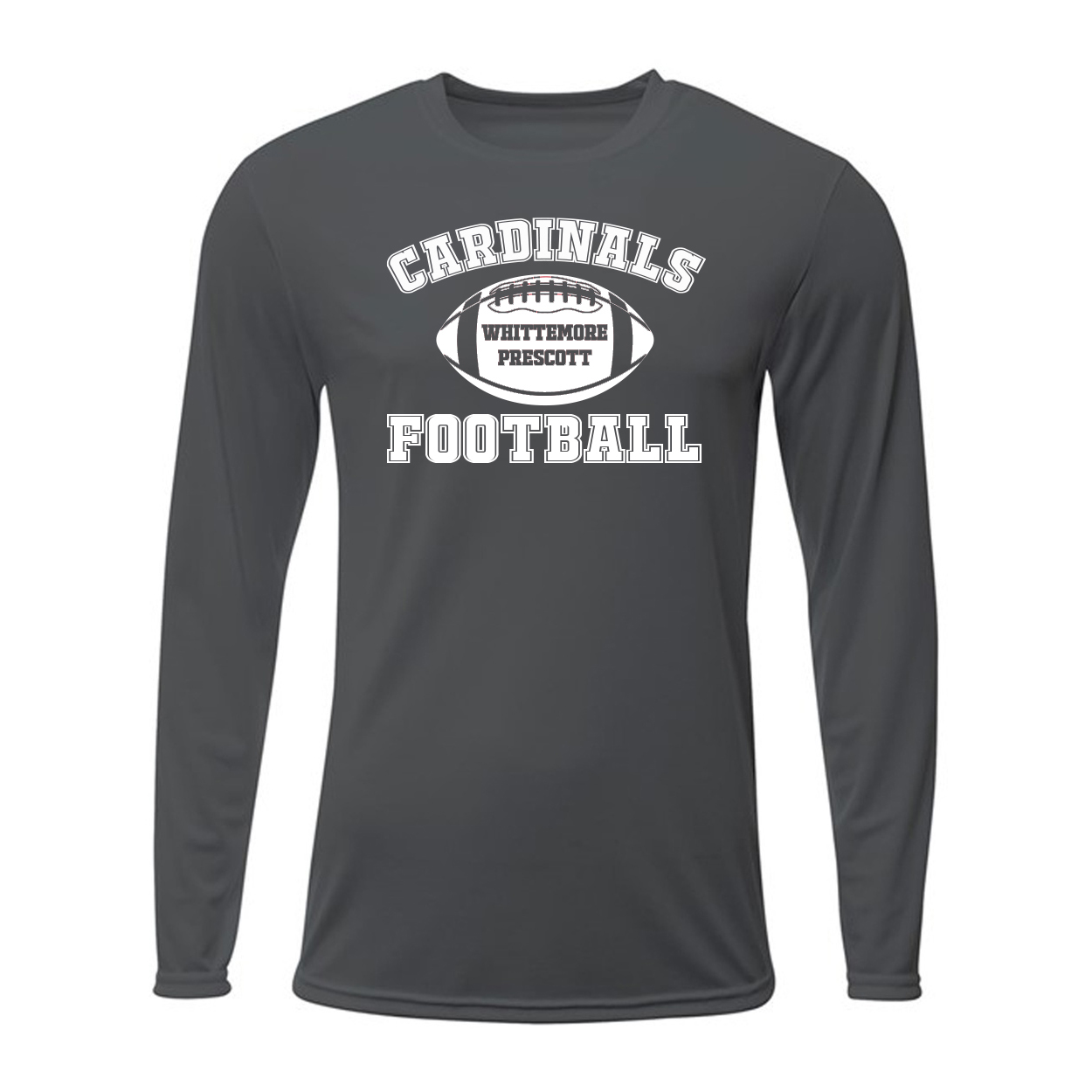 Cardinals Football Long Sleeve Athletic Tee - Image 3
