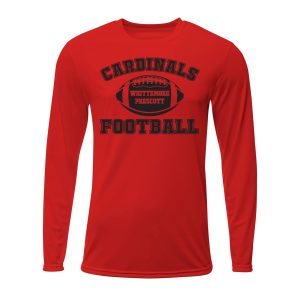 Cardinals Football Long Sleeve Athletic Tee