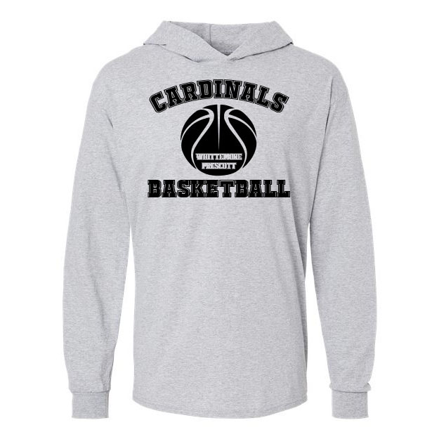 Cardinals Basketball Long Sleeve Hooded Tee - Image 2