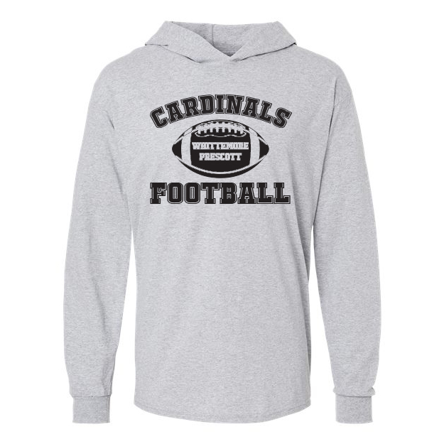 Cardinals Football Long Sleeve Hooded Tee