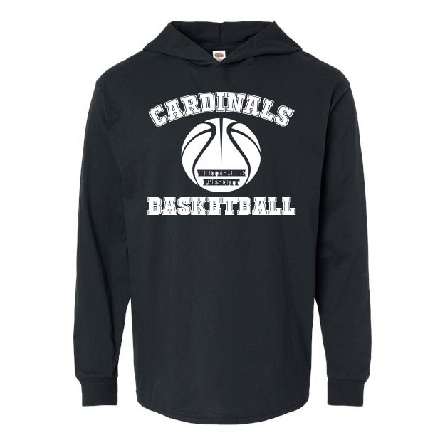 Cardinals Basketball Long Sleeve Hooded Tee - Image 3