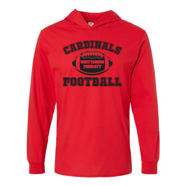 Cardinals Football Long Sleeve Hooded Tee - Image 5