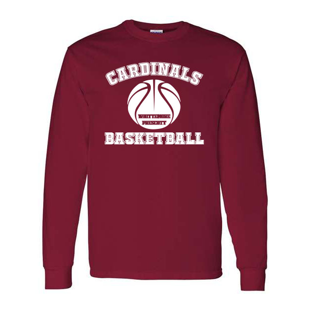 Cardinals Basketball Long Sleeve Tee - Image 3