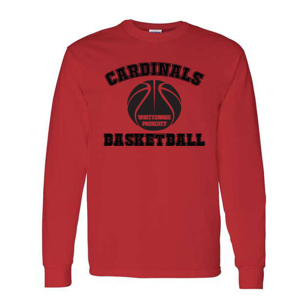 Cardinals Basketball Long Sleeve Tee - Image 5